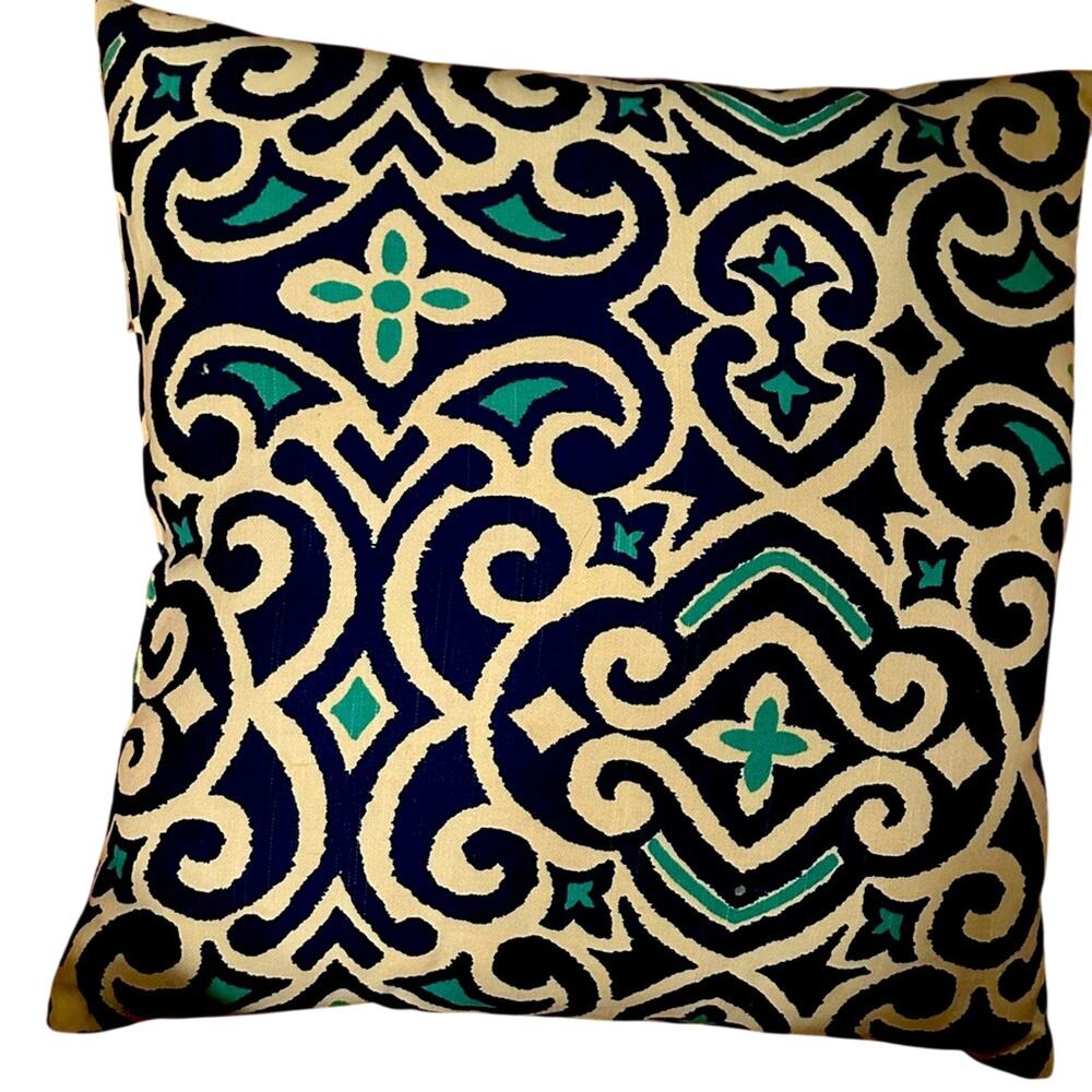 7 Blue and Cream Decorative Pillows